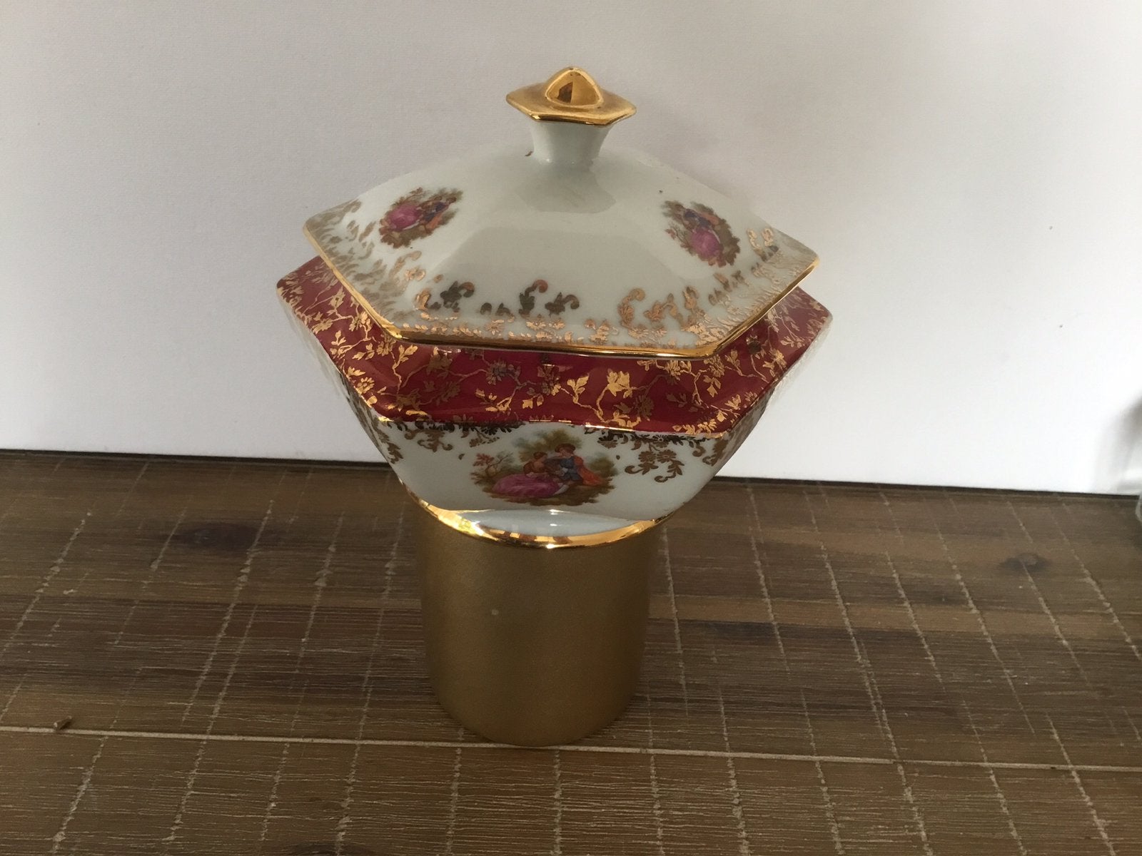 Bonbon of suikerpot Bavaria HK gold, Ophalen of Verzenden