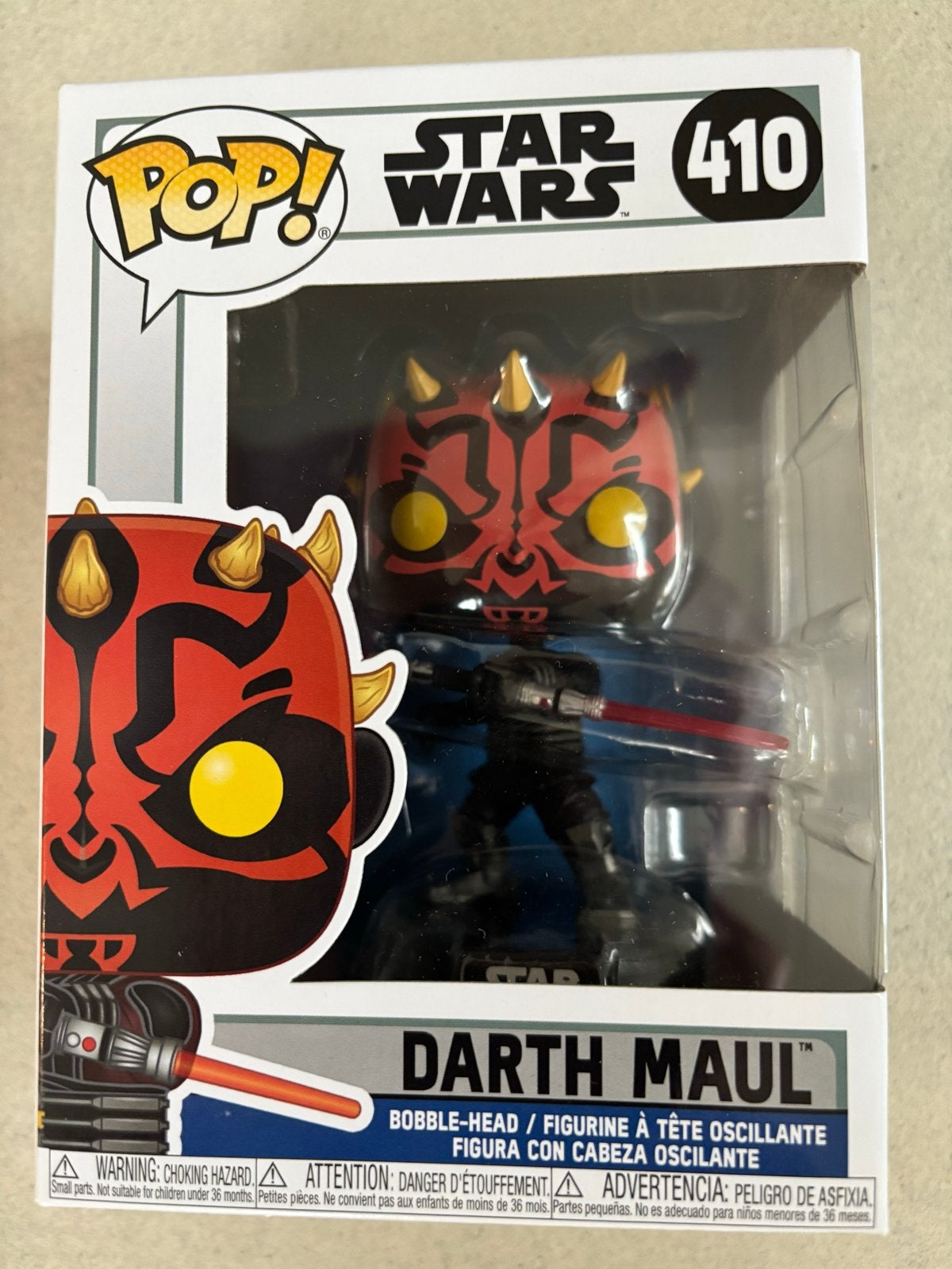 Funko Pop! Star Wars Darth Maul #410 Bobble-Head, Ophalen of Verzenden, Nieuw