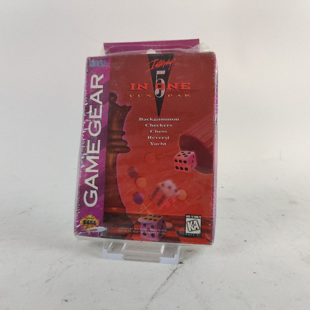 Interplay 5 in one fun pack sega game gear || Nu € 29.99, Game Gear, 1 speler, Racen en Vliegen, Nieuw