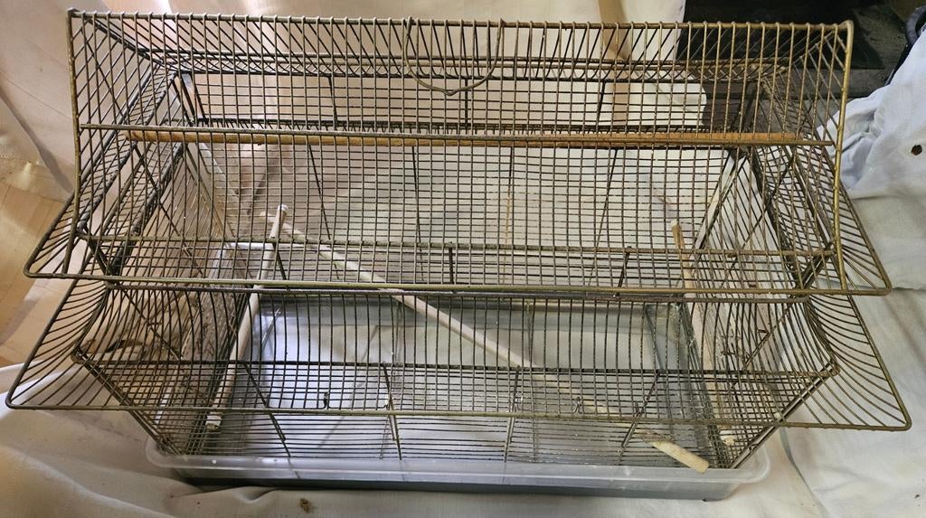 Bijzondere vogelkooi in pagode stijl, Dieren en Toebehoren, Ophalen, Metaal, Vogelkooi