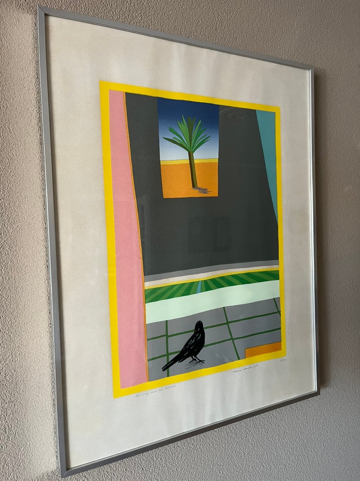 Harrie Gerritz “ op weg naar het zuiden “, Antiek en Kunst, Gelimiteerde oplage, Ophalen, Abstract