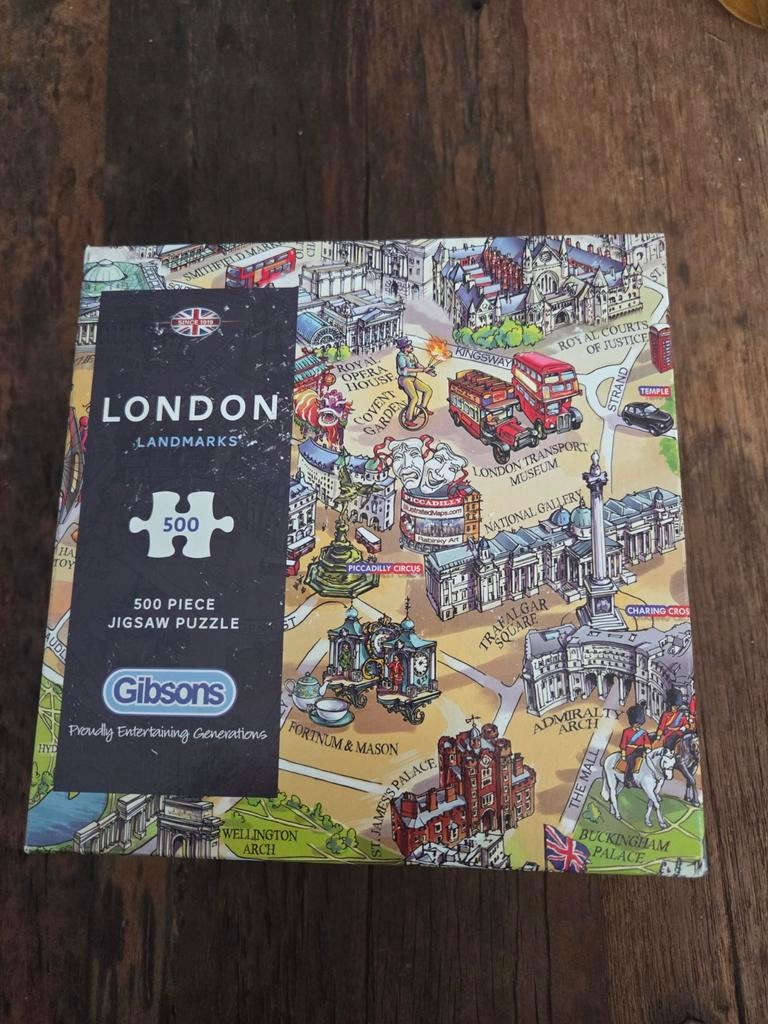 London Landmarks puzzel Gibsons, Ophalen of Verzenden, 500 t/m 1500 stukjes, Nieuw