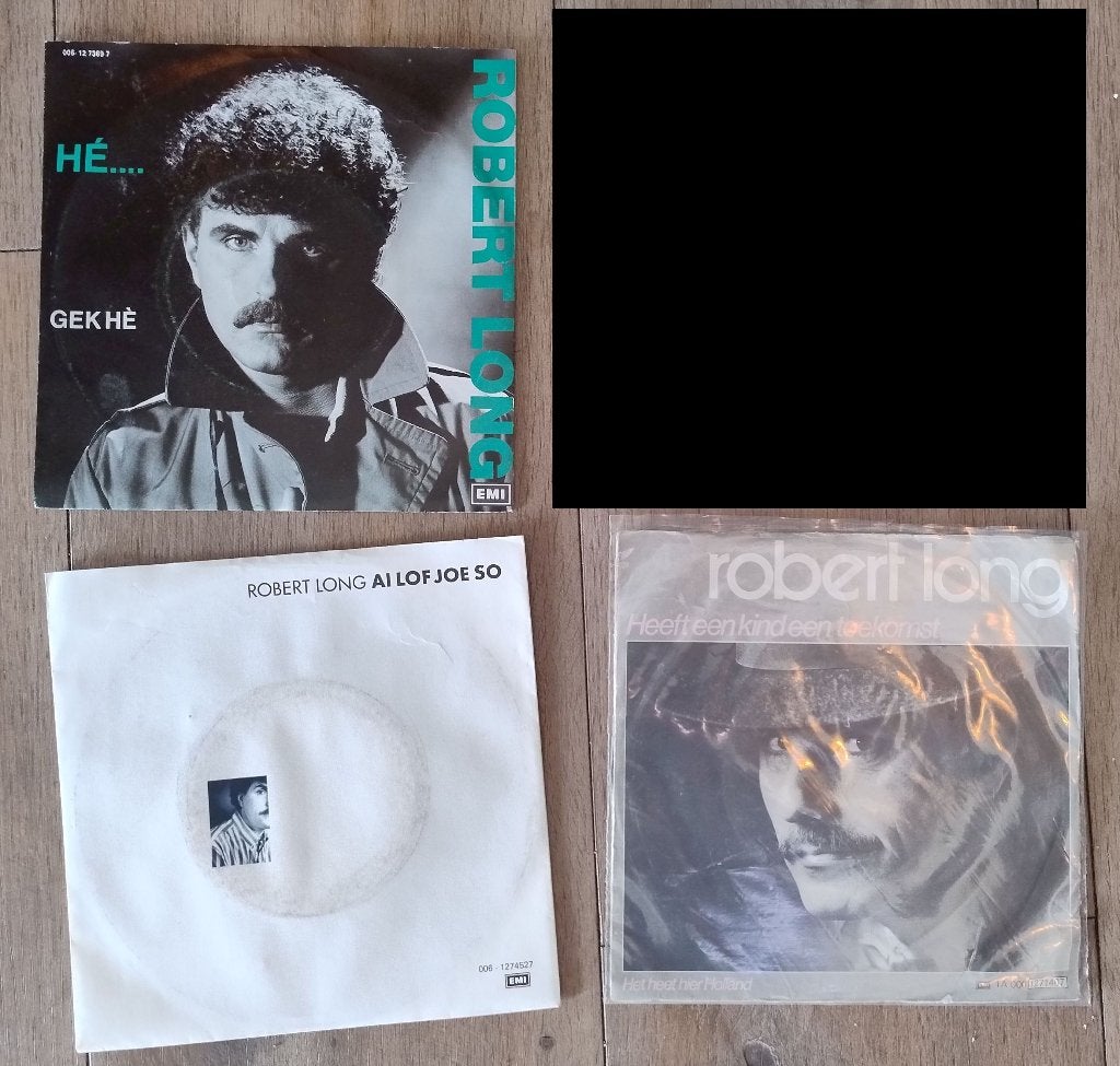 3x Singles 45 toeren ROBERT LONG (13), Gebruikt, 7 inch, Ophalen of Verzenden, Overige typen