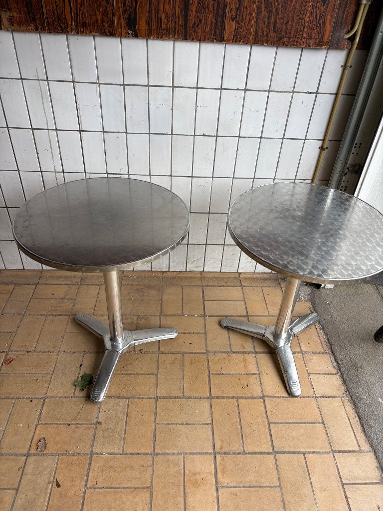 Cafetaria tafel, Ophalen, Gebruikt, Rond, Metaal