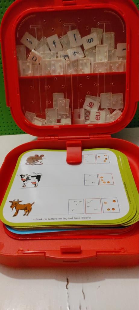 Jumbo koffer met letters en woordkaarten, Ophalen of Verzenden