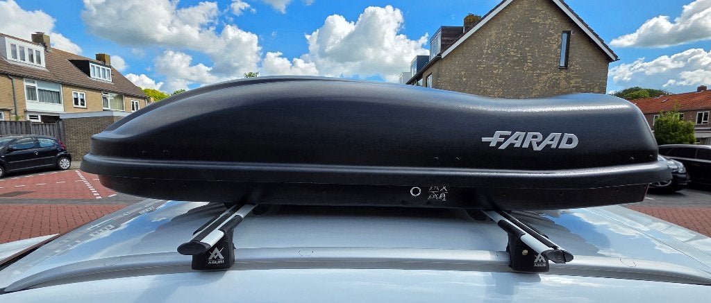 Farad Marlin N6 - Dakkoffer - 480 liter inhoud - Mat Zwart, Auto diversen, Ophalen, Gebruikt