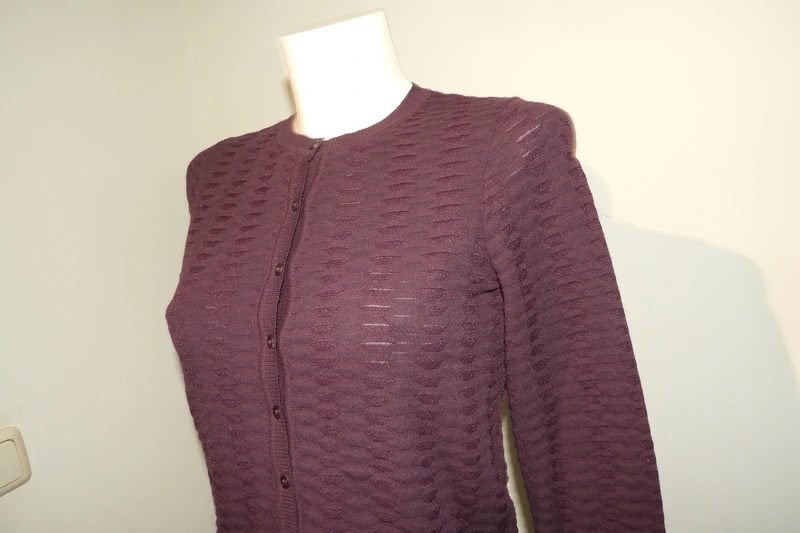 Missoni aubergine paars vest fijn werk motief in de stof, Kleding | Dames, Truien en Vesten, Verzenden, Paars, Missoni, Maat 34 (XS) of kleiner