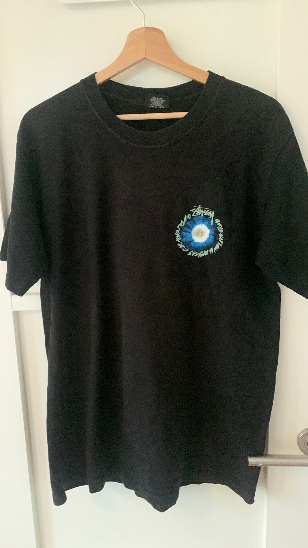 T-shirt Stüssy maat M, Ophalen of Verzenden, Gedragen, Zwart