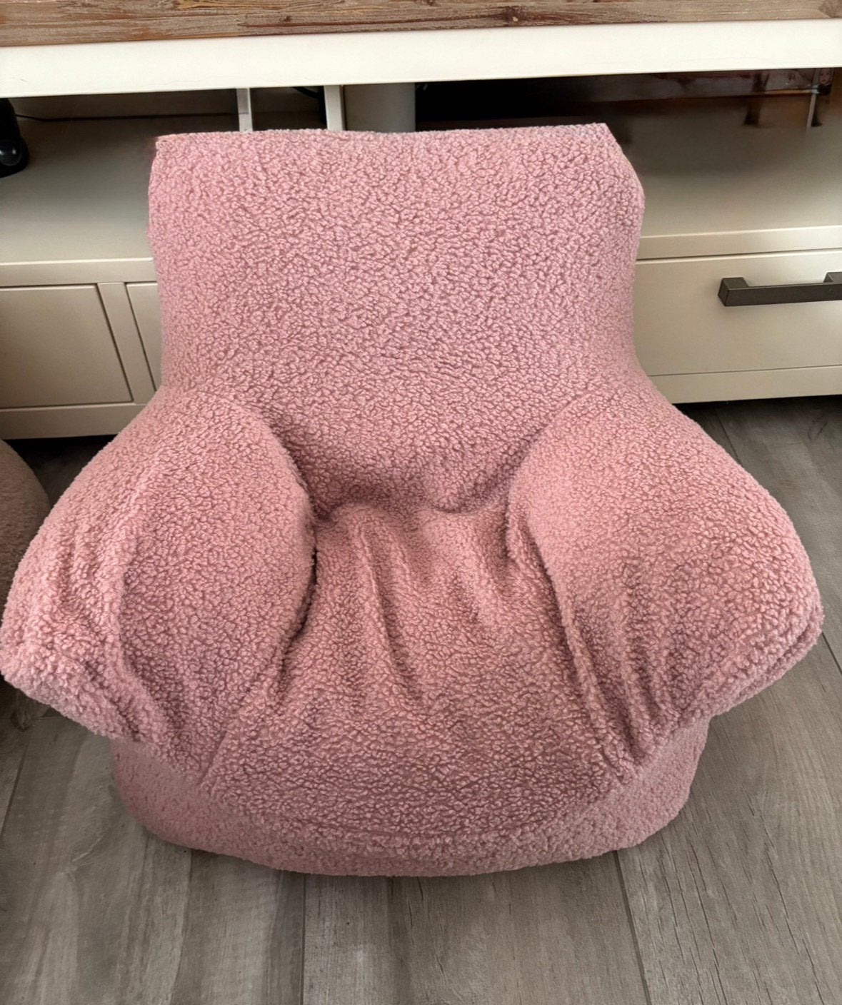 Petite Amelie zitzak/fauteuil roze, Ophalen, Zo goed als nieuw, Roze