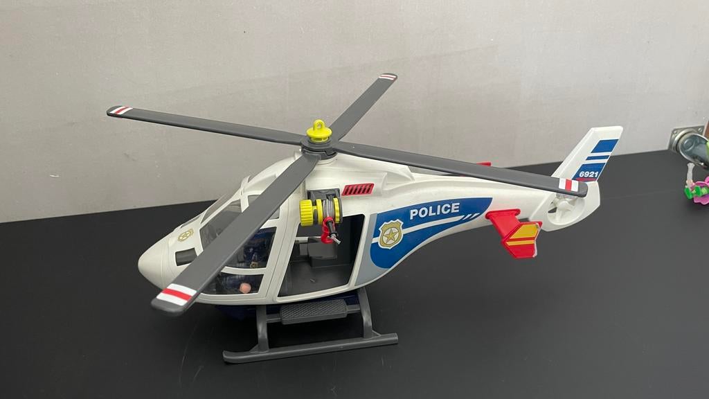 Playmobil politiehelikopter, Helikopter, Zo goed als nieuw, Groter dan 1:72, Ophalen