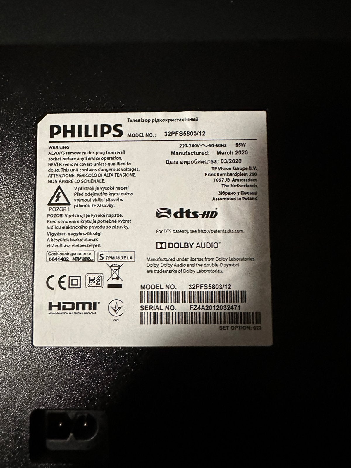 Philips 32 inch TV - Goedwerkend, Ophalen, Gebruikt, 80 tot 100 cm, Philips