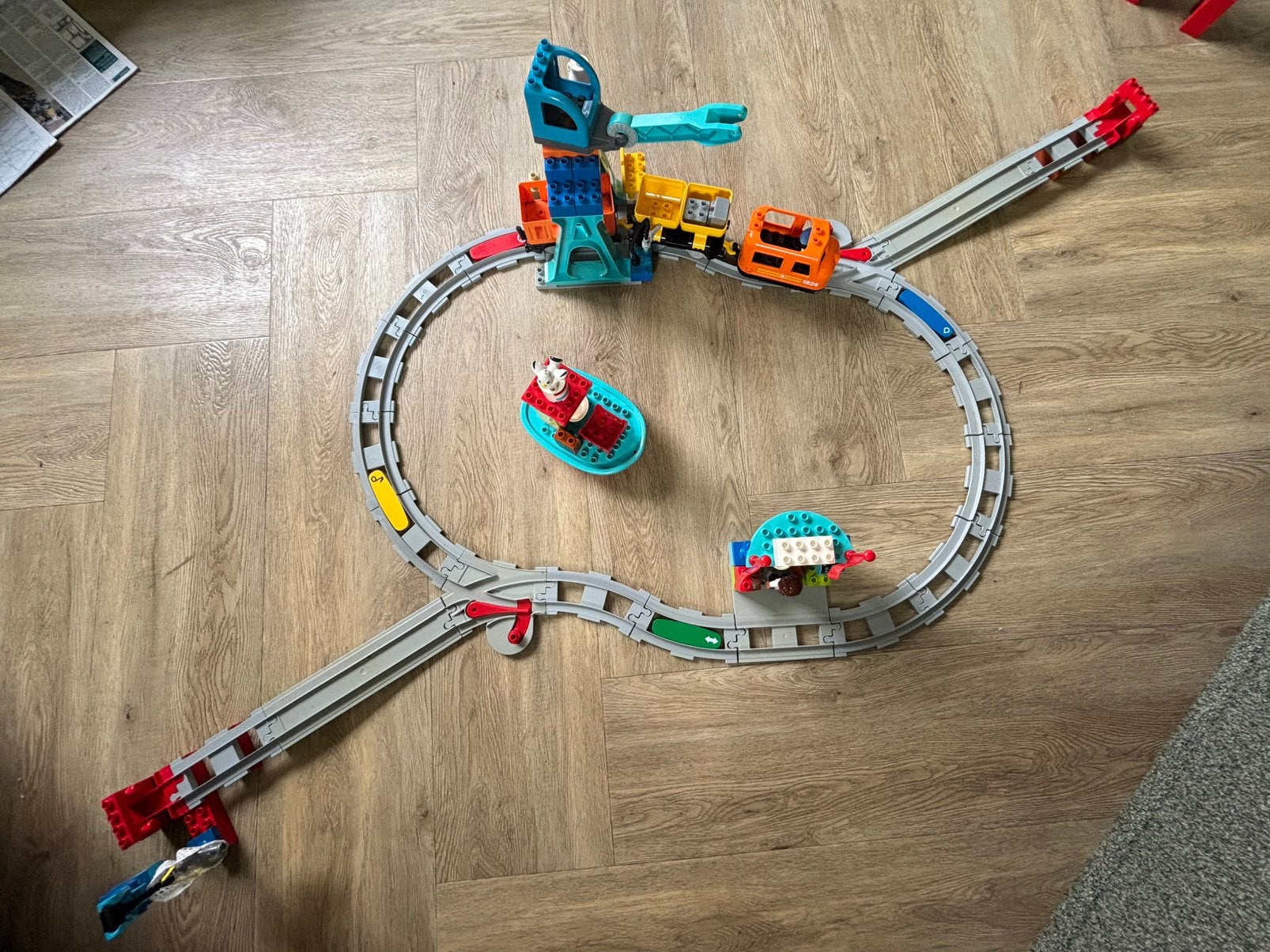 Duplo trein set 10875, Kinderen en Baby's, Speelgoed | Duplo en Lego, Ophalen of Verzenden, Zo goed als nieuw, Duplo