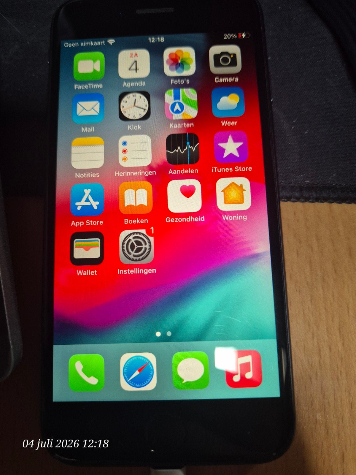 Iphone 8, Telecommunicatie, Mobiele telefoons | Apple iPhone, 94 %, Gebruikt, Zwart, Ophalen of Verzenden