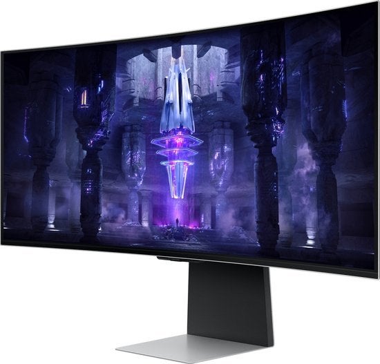 Samsung Odyssey OLED G8 Ultrawide Smart Monitor | LS34BG850S, Gebruikt, Curved, Minder dan 1 ms, Overige typen