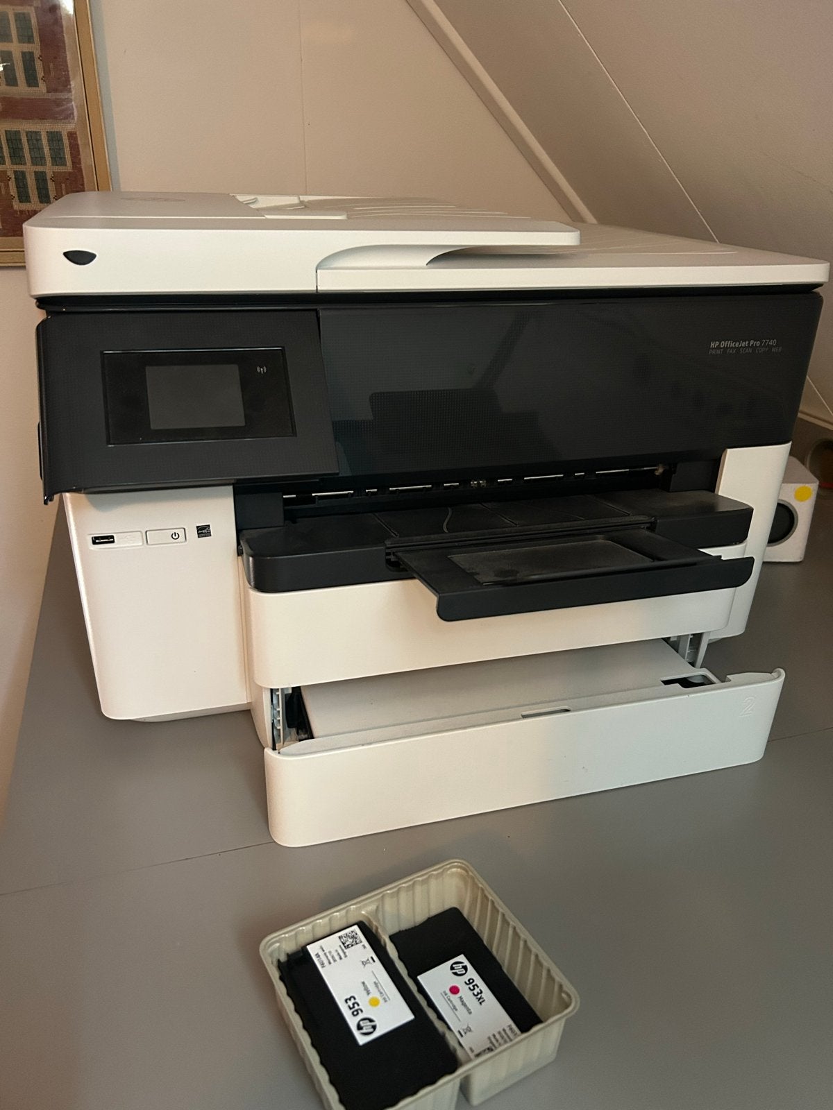 HP OfficeJet Pro 7740 All-in-One Printer met extra inkt, Ophalen, Faxen, Inkjetprinter, All-in-one