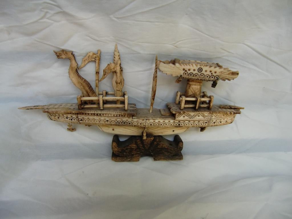 Indisch miniatuur bootje, Ophalen