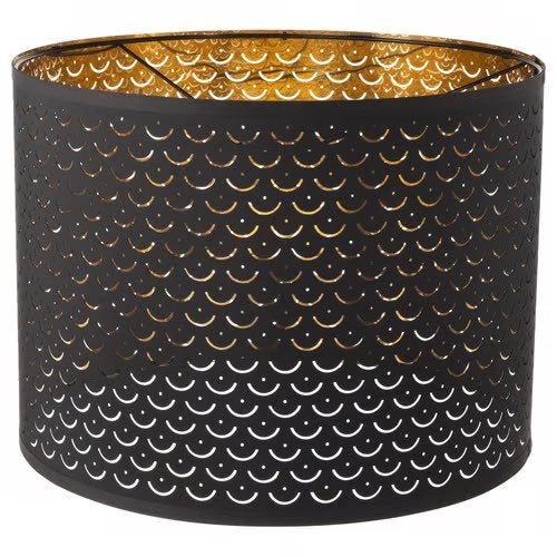 Nymö lamp IKEA zwart 44 cm, Huis en Inrichting, Hanglamp, Zwart, 44 cm, Rond