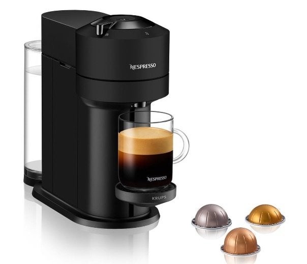 Krups Vertuo Next XN910N Mat Zwart Nieuw in Doos, Witgoed en Apparatuur, Ophalen of Verzenden, 1 kopje, Koffiepads en cups, Afneembaar waterreservoir