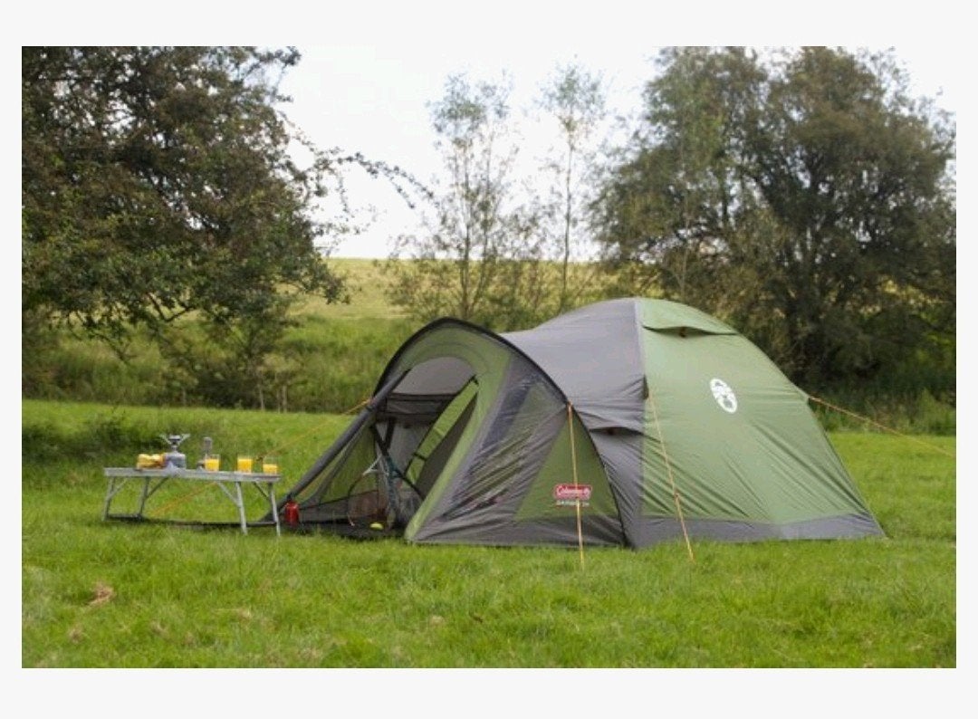 Coleman Darwin 3+ met Therm-a-rest slaapmatje, Ophalen
