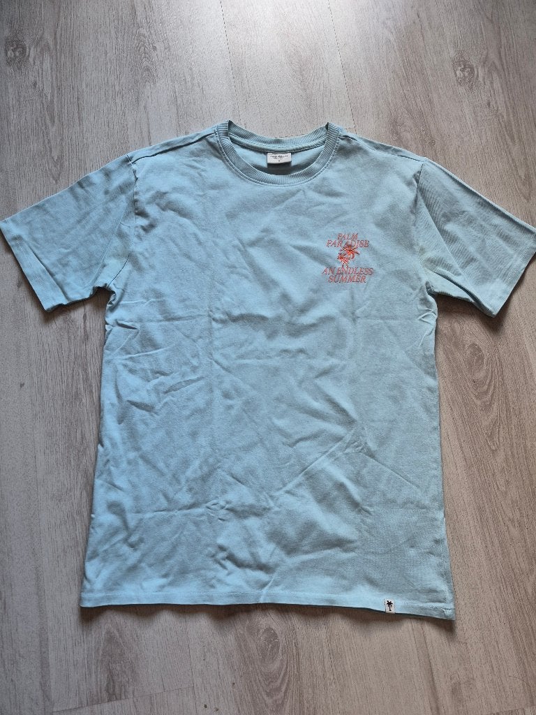 Super leuk lichtblauw shirt van Lost Minds, maat M, Kleding | Heren, T-shirts, Lost Minds, Ophalen of Verzenden, Zo goed als nieuw