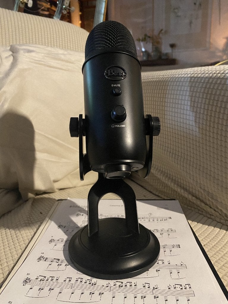 Blue Yeti USB mic & audio interface, Ophalen of Verzenden, Zo goed als nieuw, Studiomicrofoon