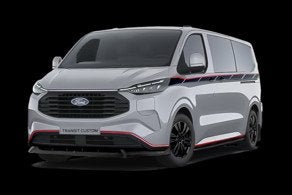 Ford Transit Custom 320 2.5 PHEV L2H1 Grey Platinum Gesloten, Auto's, 232 pk, Euro 6, 4 cilinders, Plug-in hybride