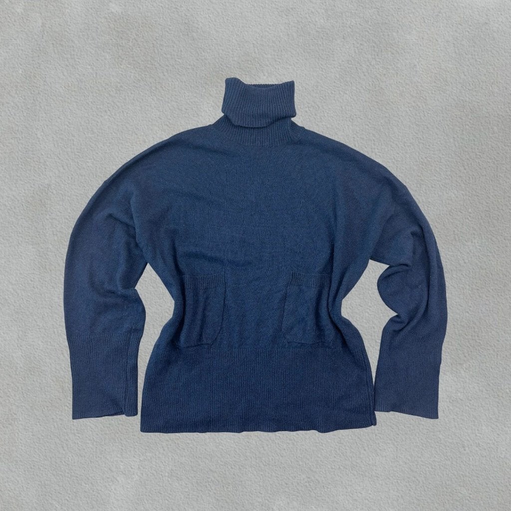 (1153) Donkerblauwe Massimo Dutti coltrui - Dames S, Bergen op Zoom, Massimo Dutti, Zo goed als nieuw, Revaleur