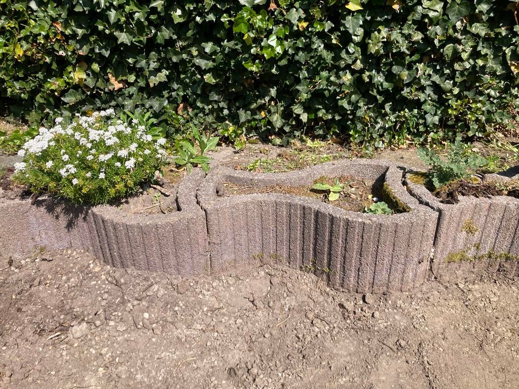 Betonnen bloembakranden voor tuin, Tuin en Terras, Bloembakken en Plantenbakken, Ophalen, Gebruikt, Minder dan 30 cm, Minder dan 60 cm