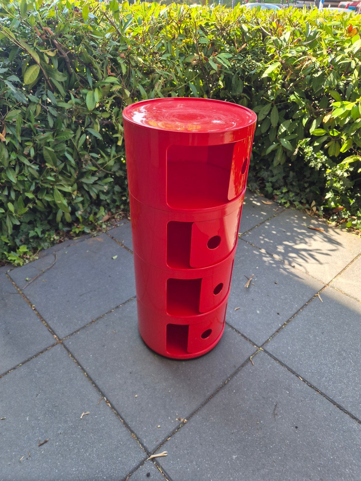 kartell componibili space age kastje jaren 70 rood, Ophalen