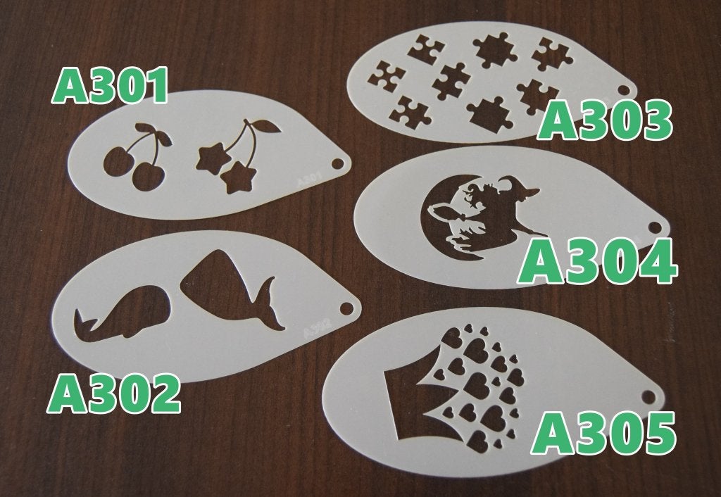 schminksjabloon walvis heks puzzel kerst kroon hart, Ophalen of Verzenden, Nieuw, Schmink, Overige