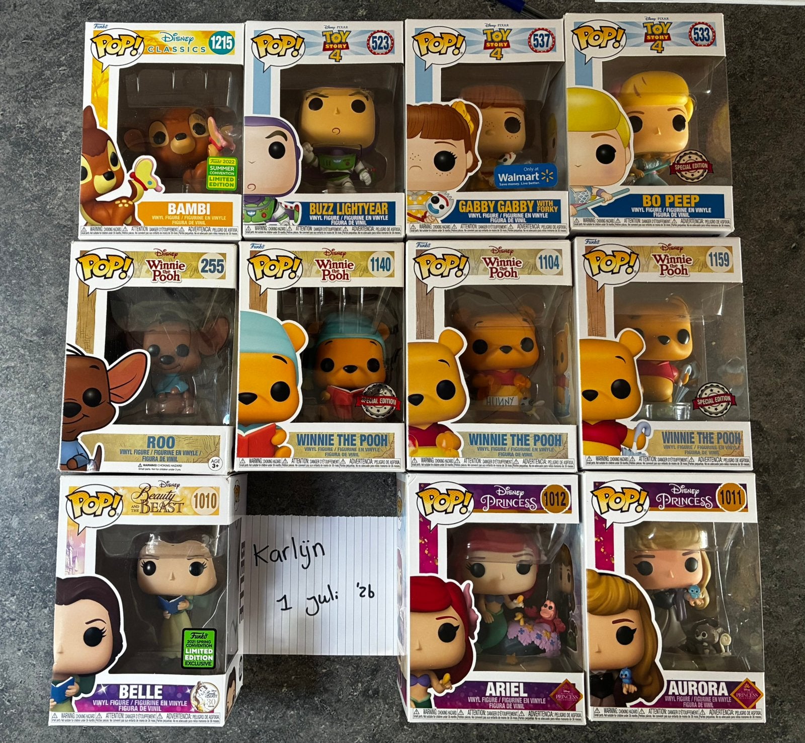Funko Pop Set | Disney | Toy Story | Winnie the Pooh, Ophalen, Zo goed als nieuw