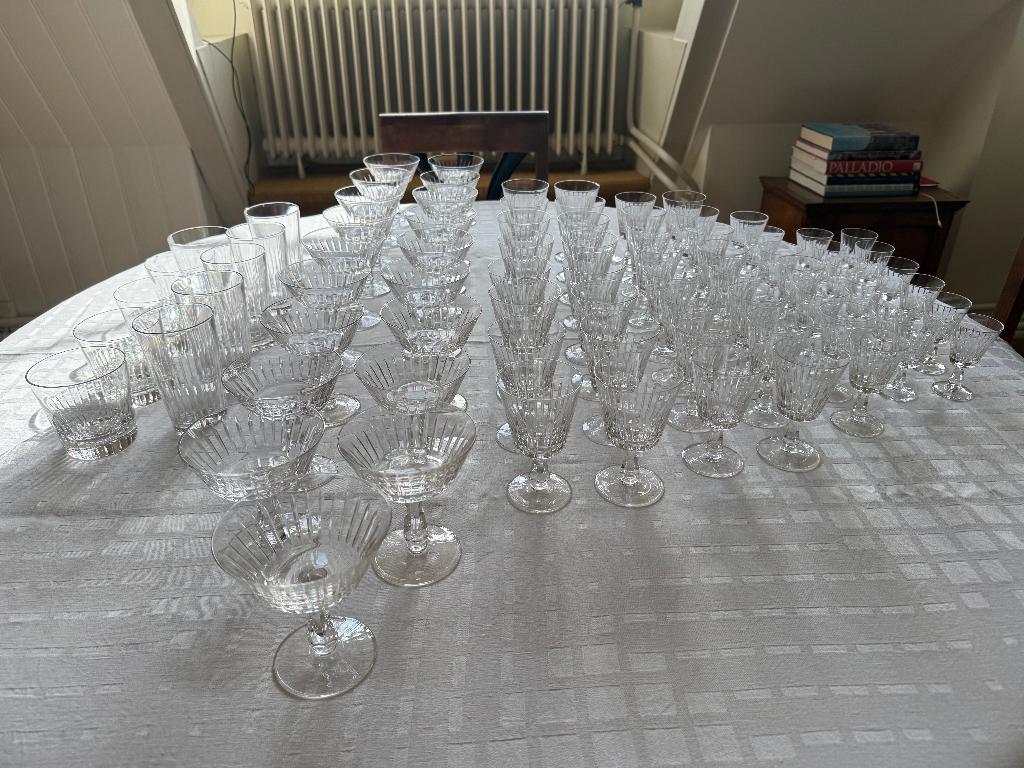 Royal Leerdam kristal -  champagne coupes  en wijnglazen, Antiek en Kunst, Antiek | Glas en Kristal, Ophalen