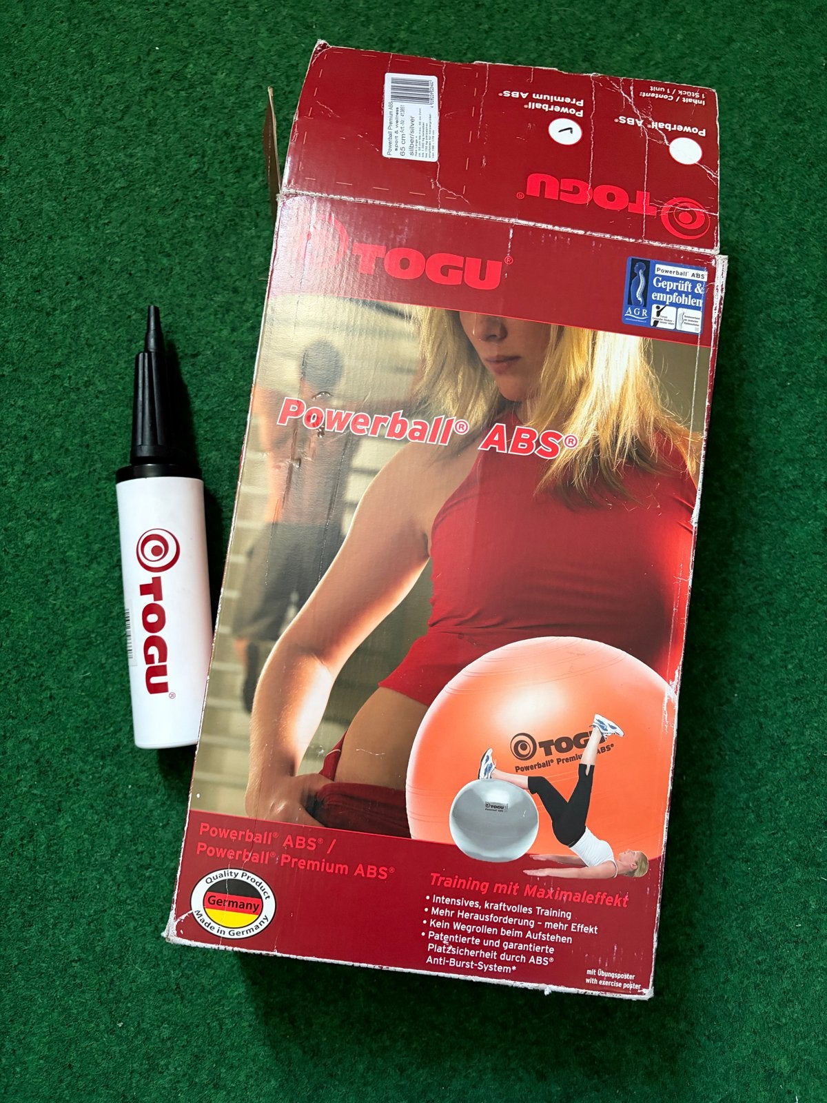 Togu Powerball ABS Fitnessbal met pomp - Zo goed als nieuw, Ophalen, Zo goed als nieuw, Armen, Fitnessbal