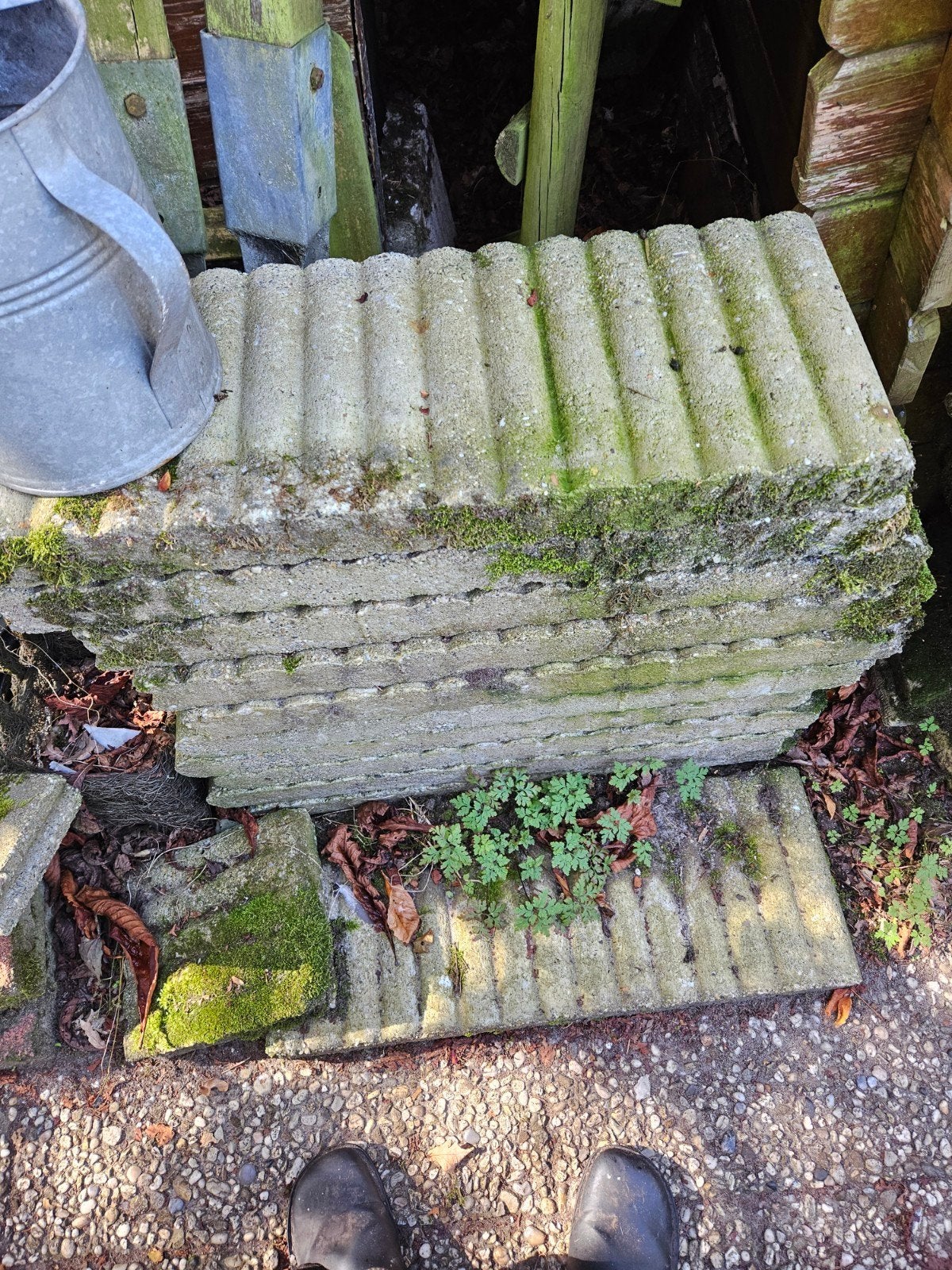 11 palisades  plus enkele halve, Ophalen, Gebruikt, Minder dan 100 cm, Minder dan 25 cm
