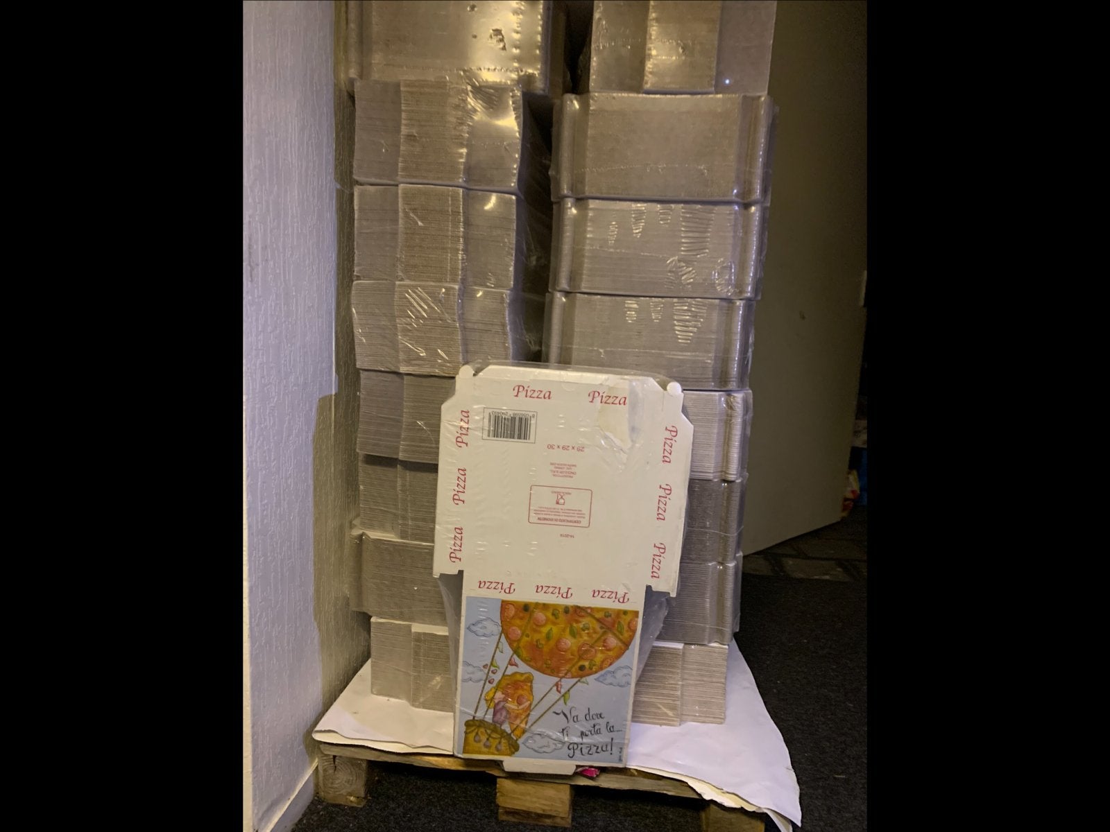 2800 pizzadozen 29x29x3 cm -  €525,-, Ophalen of Verzenden