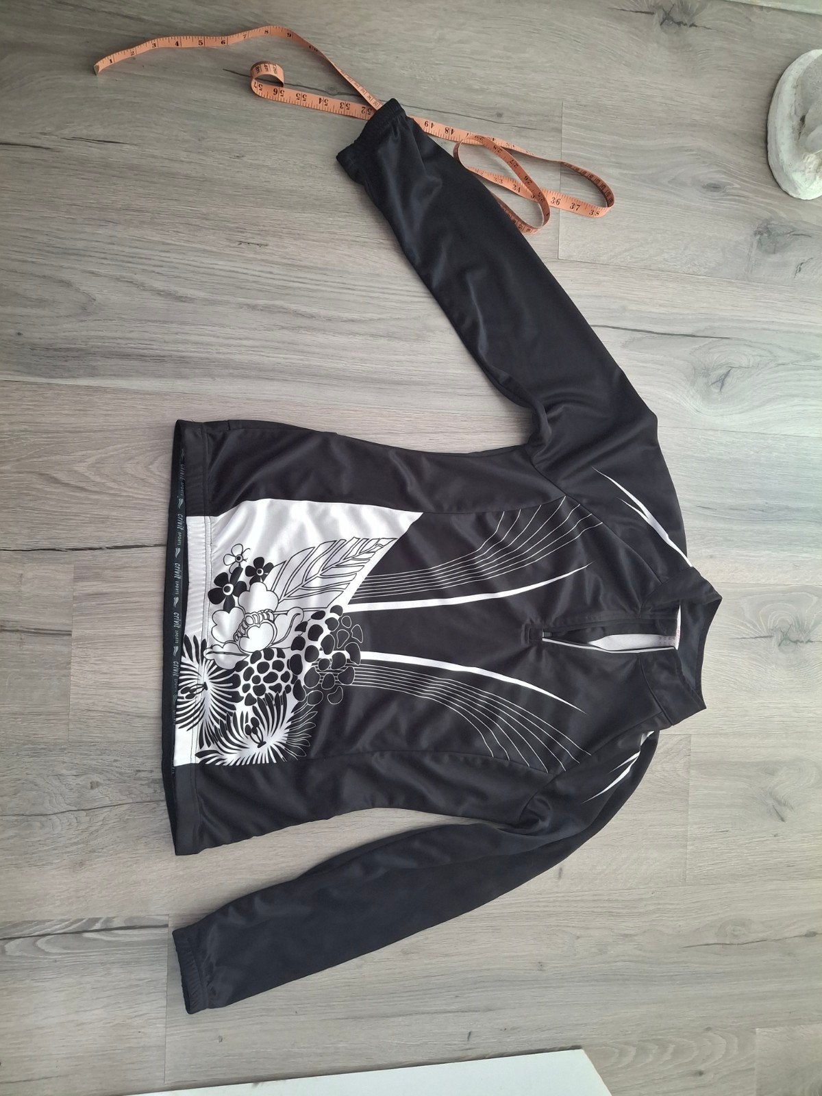 Fietsshirt met bloemen en lange mouwen M, Fietsen en Brommers, Fietsaccessoires | Fietskleding, M, Crivit Sports, Ophalen of Verzenden