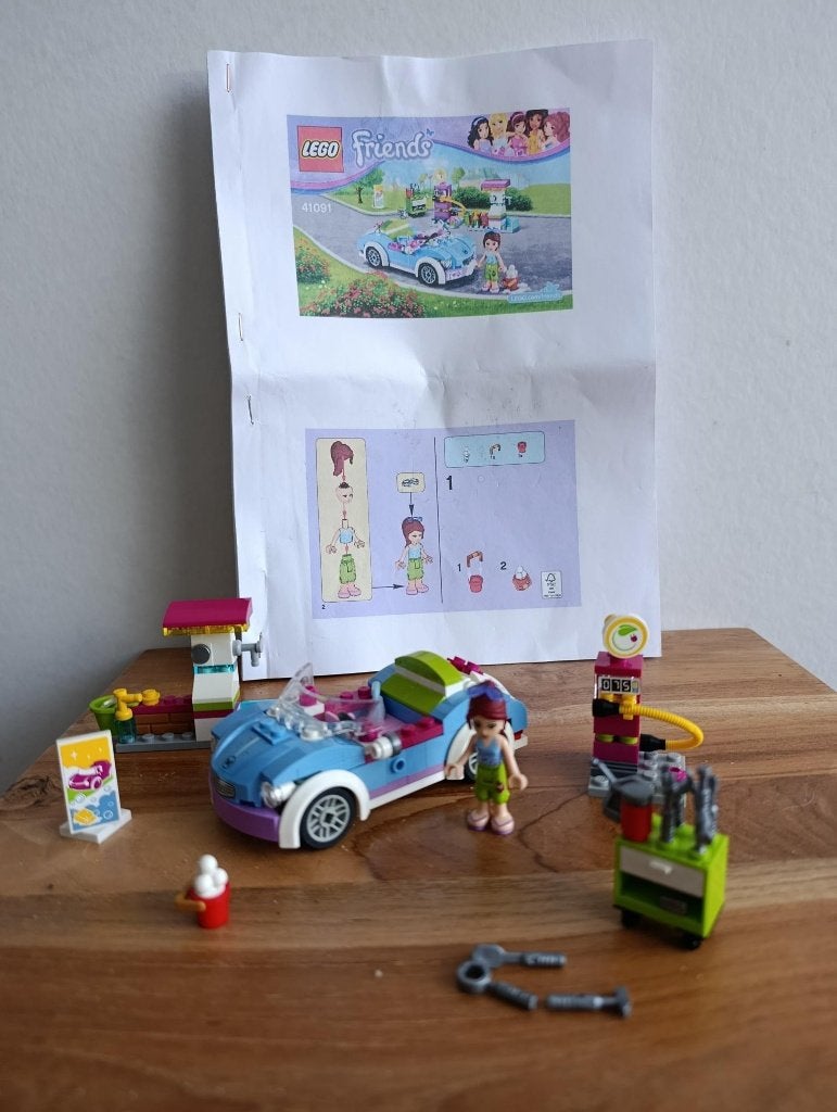 Lego Friends 41091 Mia’s Sportwagen., Gebruikt, Lego, Friends, Ophalen of Verzenden
