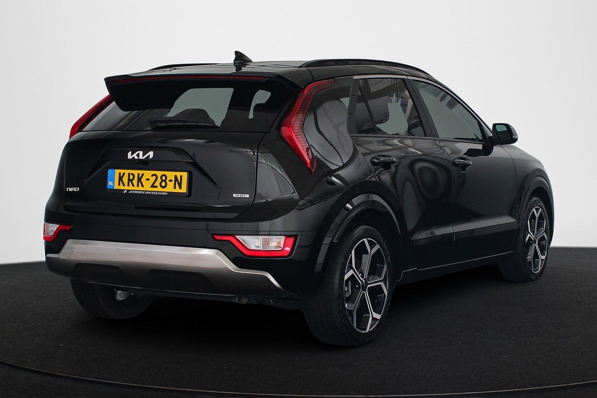 Kia Niro 1.6 GDi PHEV DynamicLine Keyless Achteruitrijcamera, Gebruikt, Leder en Stof, Zwart, Plug-in hybride