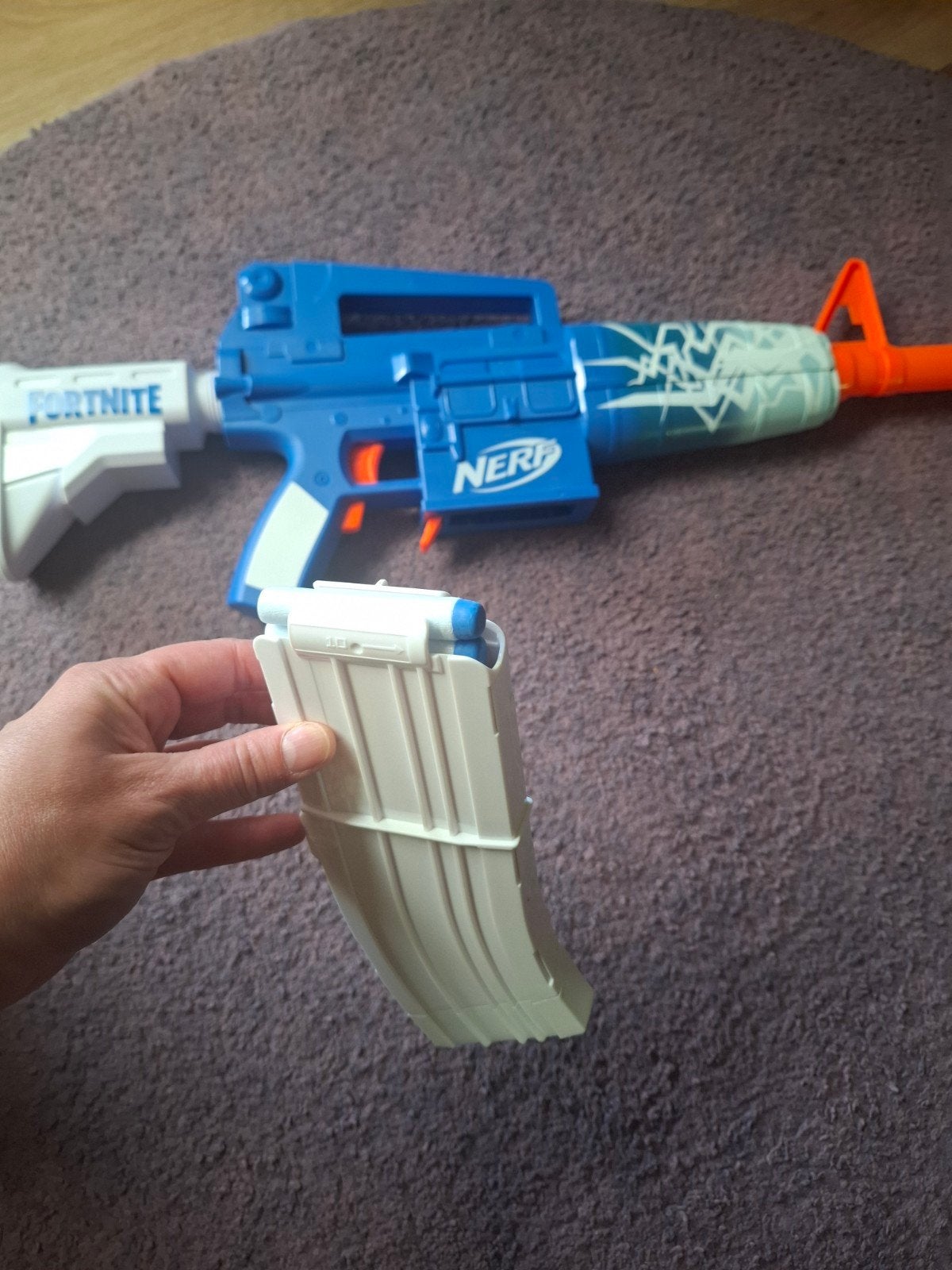 Nerf fortnite blue shock Zgan, Ophalen of Verzenden, Zo goed als nieuw