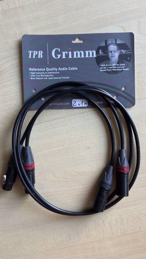 GRIMM TPR XLR 2 x 1 meter, Ophalen of Verzenden, Zo goed als nieuw, Minder dan 2 meter, Interlink-kabel