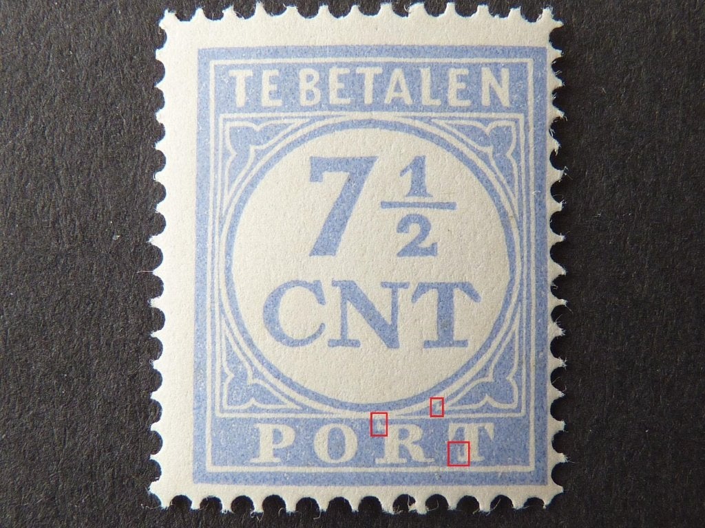 plaatfout port P72 , postfris., Ophalen of Verzenden, Na 1940, Postfris