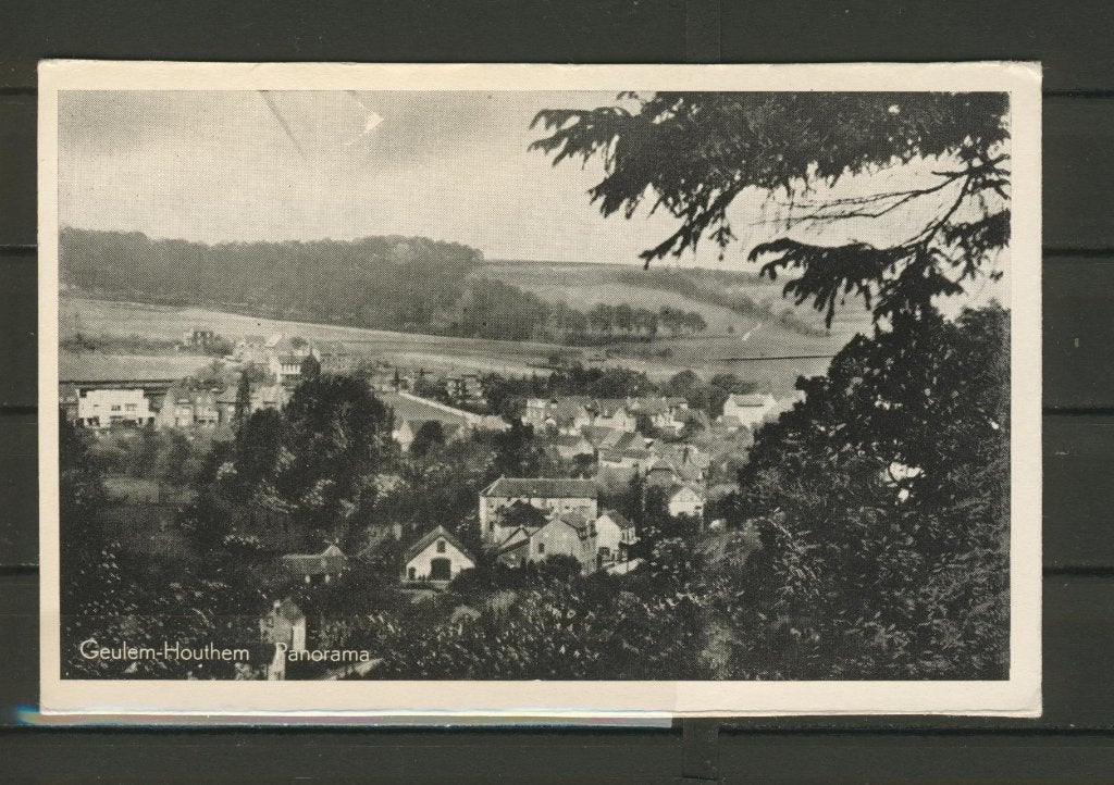 Geulem-Houthem 1937 Panorama Ansichtkaart f-218 jdu, Ophalen of Verzenden, 1920 tot 1940, Ongelopen, Limburg
