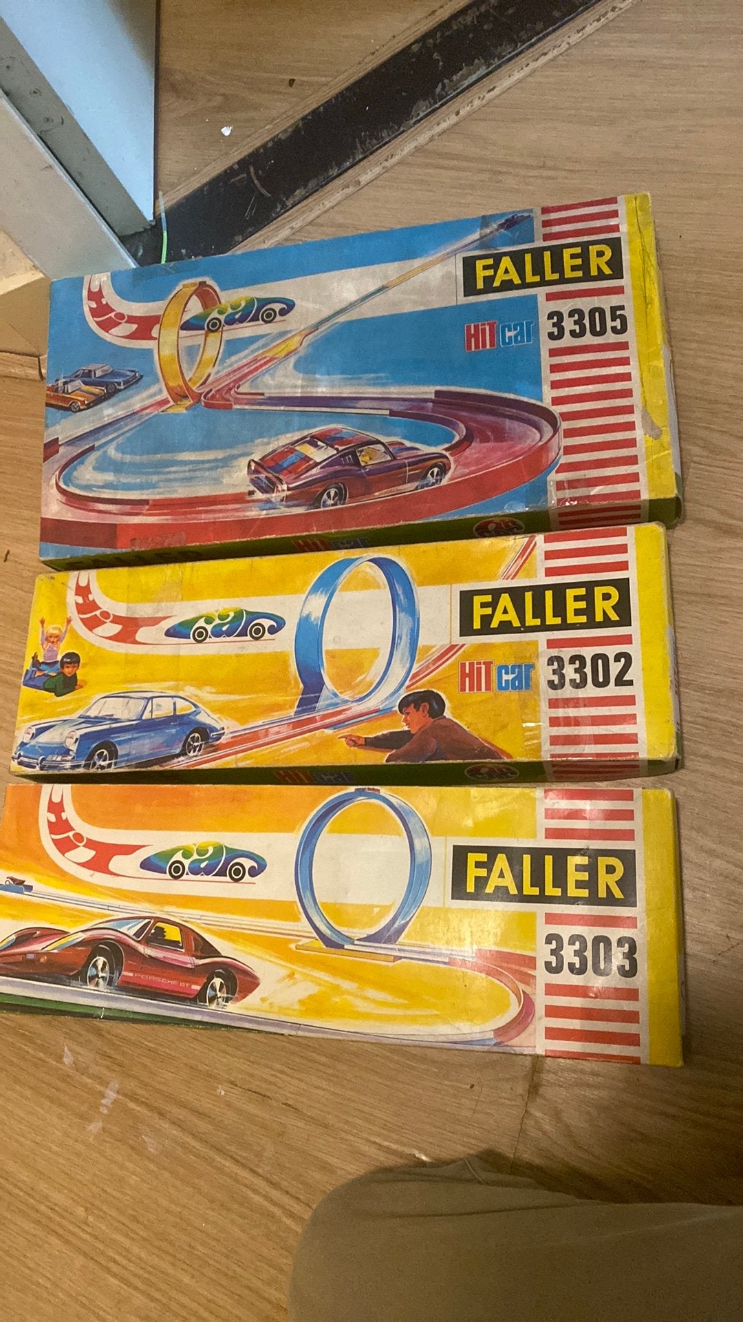Vintage faller hit car racebaan, Ophalen of Verzenden, Gebruikt, Overige aandrijving, Overige merken