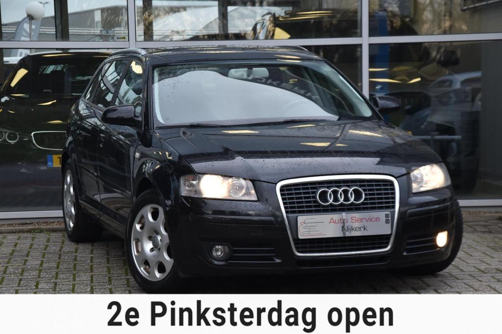 Audi A3 Sportback 1.8 TFSI Ambition Pro Line Aut. Airco Trek, 1345 kg, Stof, Gebruikt, Zwart
