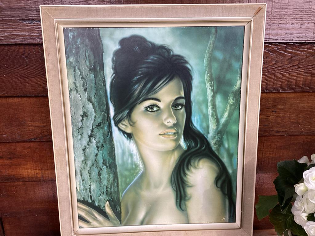 Vintage J.H. Lynch Schilderij 'Tina' - Vrouw in Bos, Ophalen