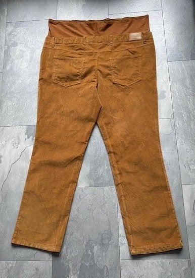 Nieuwe stretch corderoy zwangerschapsbroek, maat 50 (qwe), Kleding | Dames, Bonprix, Bruin, Nieuw, Ophalen of Verzenden