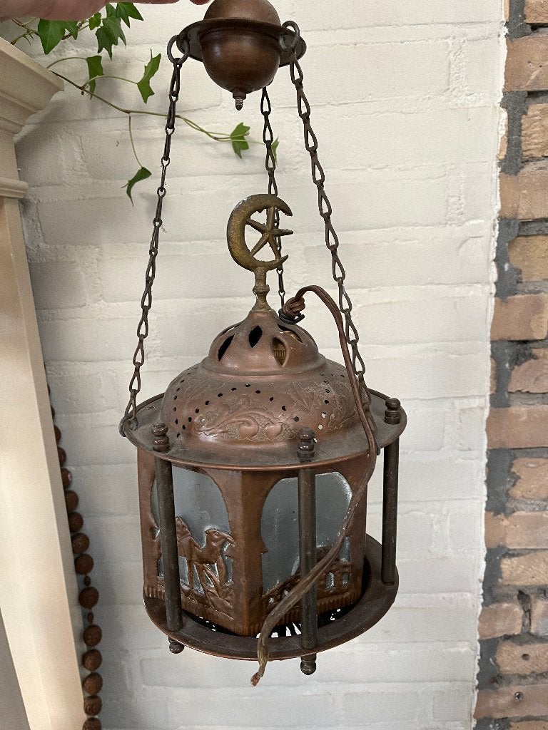 Turkse / arabische lantaarn, Huis en Inrichting, Ophalen of Verzenden, Gebruikt, Minder dan 50 cm