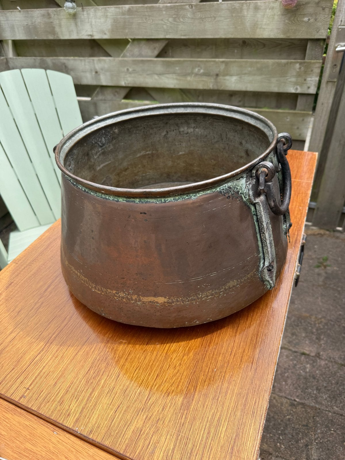 Antieke Koperen krantenbak - Decoratief en Robuust, Antiek en Kunst, Ophalen, Koper