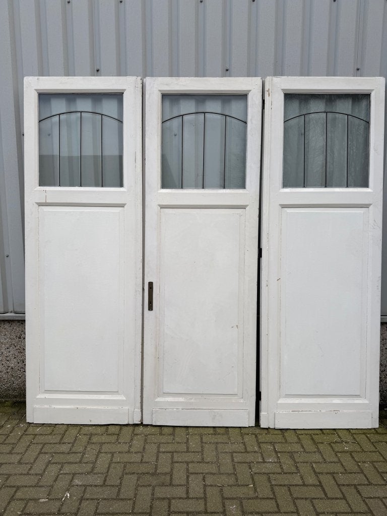 Zeer fraai antiek drieluik uit 1900-1910 met facet, Doe-het-zelf en Verbouw, Deuren en Horren, La belle porte, Jurgen.hoogenboezem@gmail.com