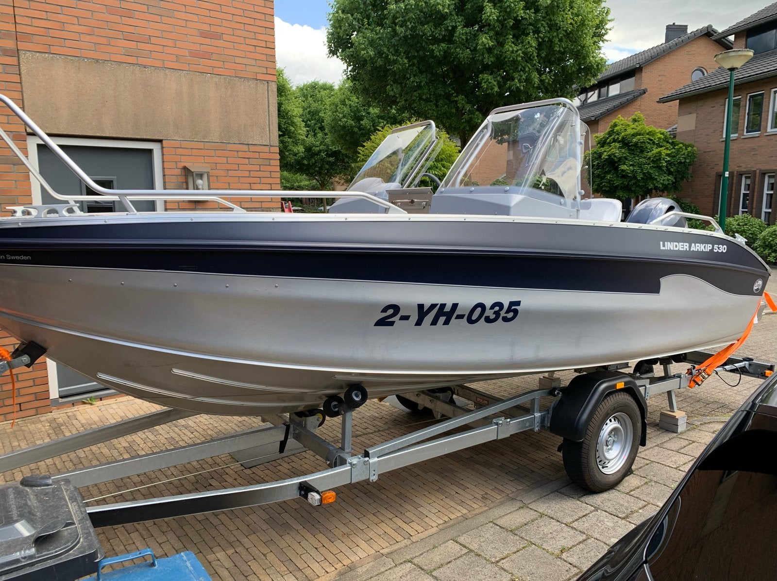 Linder Arkip 530, Overige merken, Buitenboordmotor, Aluminium, Afdekzeil